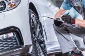 Volkswagen and Audi maintenance schedule being conducted